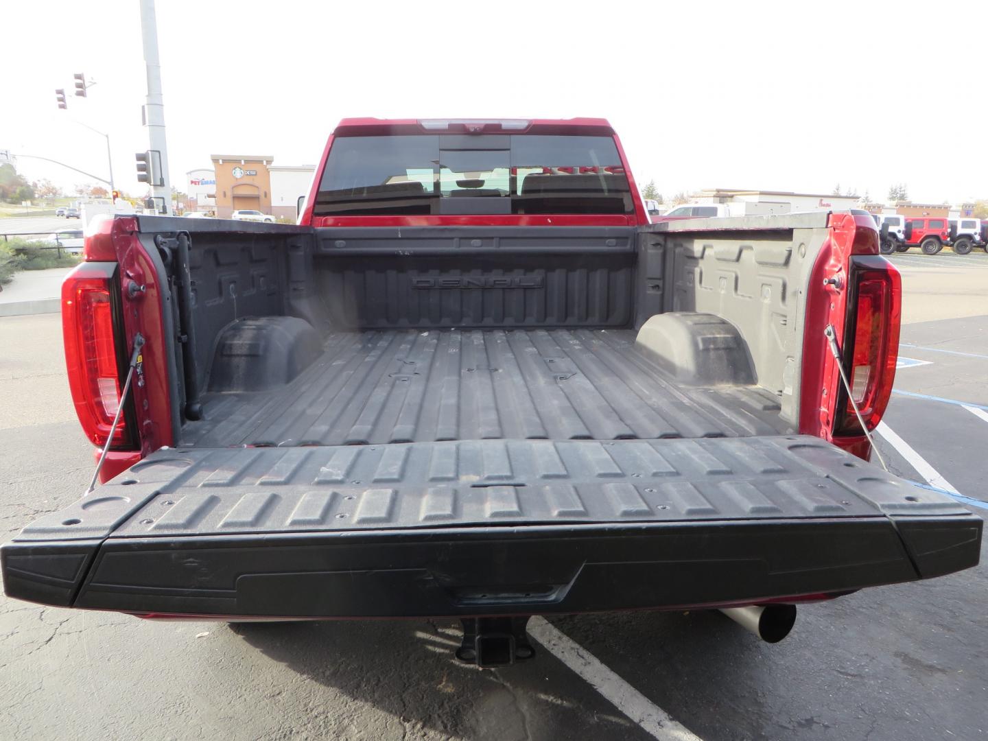 2021 MAROON /BLACK GMC Sierra 3500HD Denali (1GT49WEY1MF) with an Duramax 6.6L Turbo Diesel engine, 10 speed transmission, located at 2630 Grass Valley Highway, Auburn, CA, 95603, (530) 508-5100, 38.937893, -121.095482 - Duramax sitting on a BDS level kit with upper control arms and Fox shocks, 20" XD wheels, and 35" Nitto Ridge Grappler tires. - Photo#10